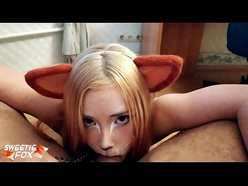 ❤️ Kitsune nqos dick thiab cum hauv nws lub qhov ncauj ❤️❌  Porn video  ntawm peb  ❌ Ib